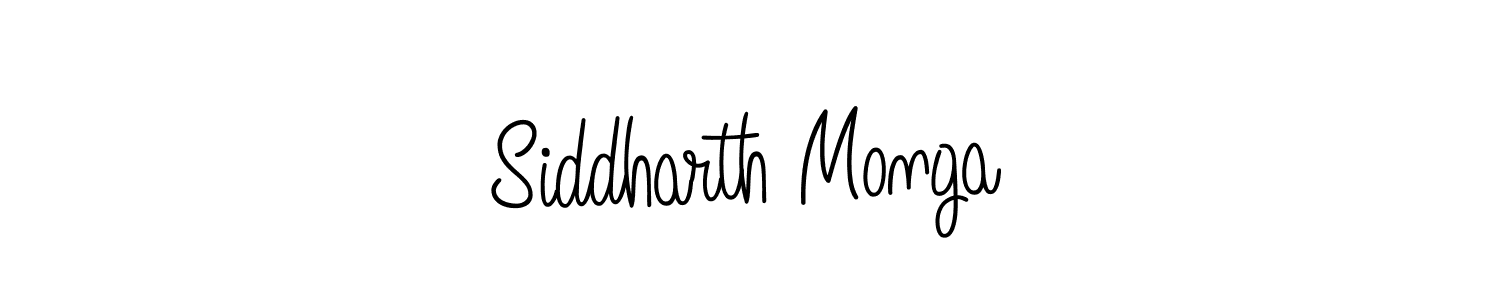 Create a beautiful signature design for name Siddharth Monga. With this signature (Angelique-Rose-font-FFP) fonts, you can make a handwritten signature for free. Siddharth Monga signature style 5 images and pictures png