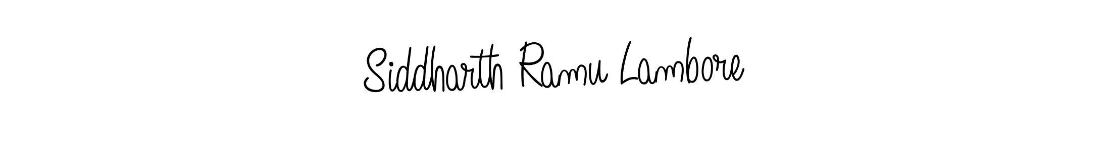This is the best signature style for the Siddharth Ramu Lambore name. Also you like these signature font (Angelique-Rose-font-FFP). Mix name signature. Siddharth Ramu Lambore signature style 5 images and pictures png