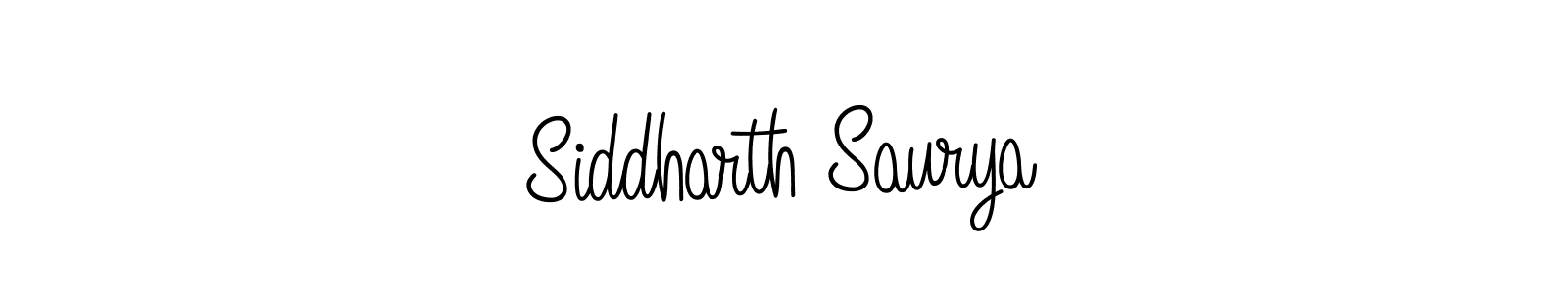 Use a signature maker to create a handwritten signature online. With this signature software, you can design (Angelique-Rose-font-FFP) your own signature for name Siddharth Saurya. Siddharth Saurya signature style 5 images and pictures png