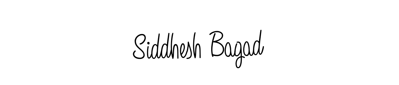 Make a beautiful signature design for name Siddhesh Bagad. With this signature (Angelique-Rose-font-FFP) style, you can create a handwritten signature for free. Siddhesh Bagad signature style 5 images and pictures png