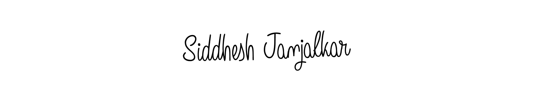 The best way (Angelique-Rose-font-FFP) to make a short signature is to pick only two or three words in your name. The name Siddhesh Janjalkar include a total of six letters. For converting this name. Siddhesh Janjalkar signature style 5 images and pictures png