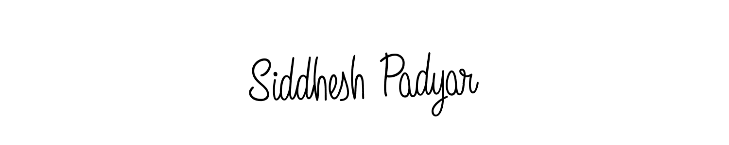 Create a beautiful signature design for name Siddhesh Padyar. With this signature (Angelique-Rose-font-FFP) fonts, you can make a handwritten signature for free. Siddhesh Padyar signature style 5 images and pictures png