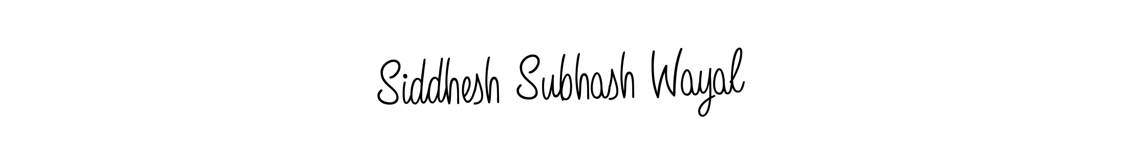 Once you've used our free online signature maker to create your best signature Angelique-Rose-font-FFP style, it's time to enjoy all of the benefits that Siddhesh Subhash Wayal name signing documents. Siddhesh Subhash Wayal signature style 5 images and pictures png