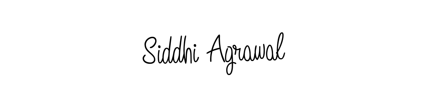 Use a signature maker to create a handwritten signature online. With this signature software, you can design (Angelique-Rose-font-FFP) your own signature for name Siddhi Agrawal. Siddhi Agrawal signature style 5 images and pictures png