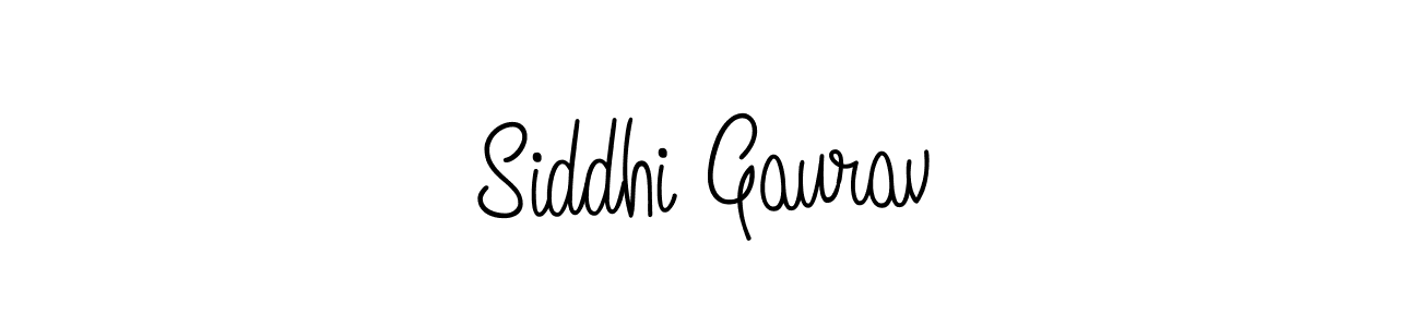 Use a signature maker to create a handwritten signature online. With this signature software, you can design (Angelique-Rose-font-FFP) your own signature for name Siddhi Gaurav. Siddhi Gaurav signature style 5 images and pictures png