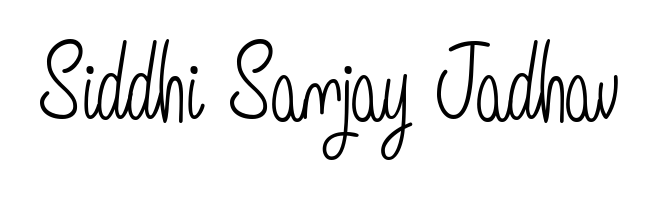 A sleek calligraphic signature for name Siddhi Sanjay Jadhav utilizing Angelique-Rose-font-FFP styling. Great for adding personal signatures to photos and art. Siddhi Sanjay Jadhav signature style 5 images and pictures png