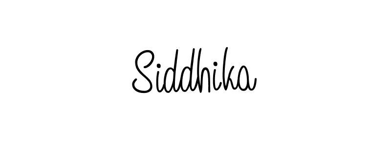 How to make Siddhika name signature. Use Angelique-Rose-font-FFP style for creating short signs online. This is the latest handwritten sign. Siddhika signature style 5 images and pictures png