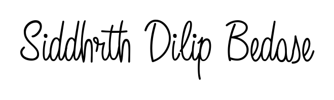 Enhance your business communications with Siddhrth Dilip Bedase signature in Angelique-Rose-font-FFP lettering. Clean, modern, and universally compatible. Siddhrth Dilip Bedase signature style 5 images and pictures png