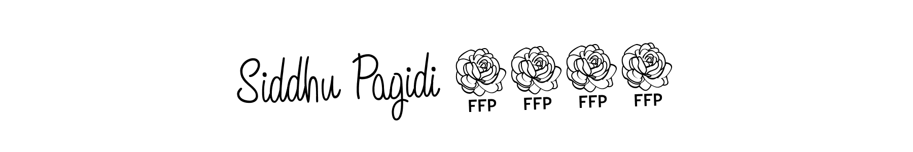 You should practise on your own different ways (Angelique-Rose-font-FFP) to write your name (Siddhu Pagidi 1028) in signature. don't let someone else do it for you. Siddhu Pagidi 1028 signature style 5 images and pictures png