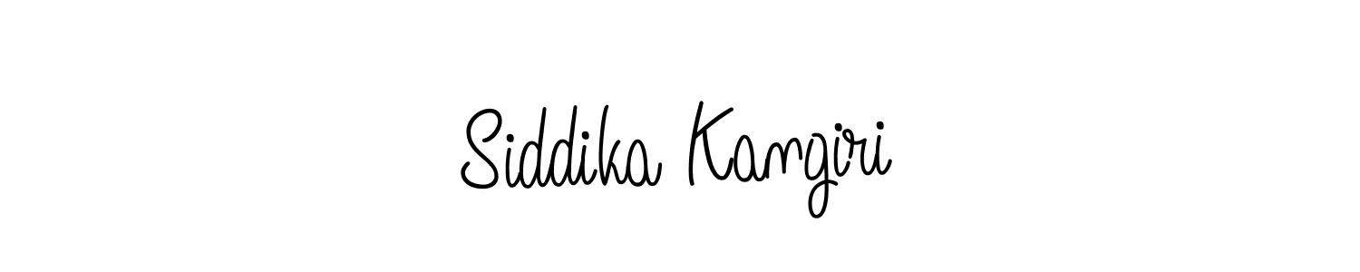 How to make Siddika Kangiri signature? Angelique-Rose-font-FFP is a professional autograph style. Create handwritten signature for Siddika Kangiri name. Siddika Kangiri signature style 5 images and pictures png