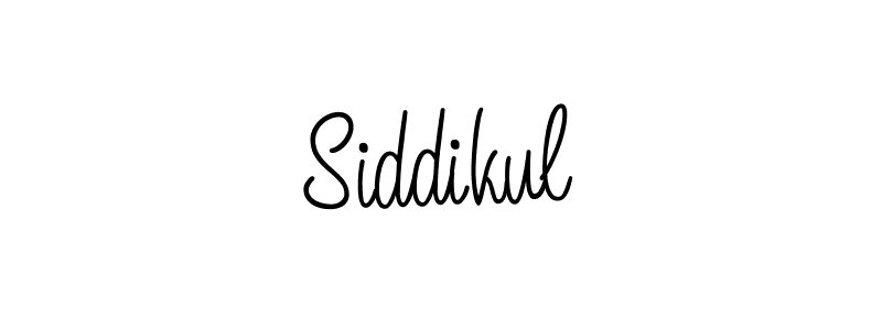 How to make Siddikul name signature. Use Angelique-Rose-font-FFP style for creating short signs online. This is the latest handwritten sign. Siddikul signature style 5 images and pictures png