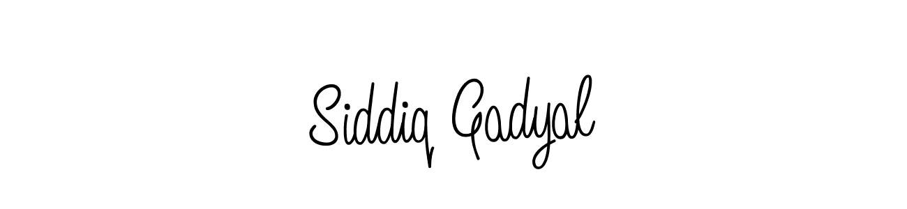 Siddiq Gadyal stylish signature style. Best Handwritten Sign (Angelique-Rose-font-FFP) for my name. Handwritten Signature Collection Ideas for my name Siddiq Gadyal. Siddiq Gadyal signature style 5 images and pictures png