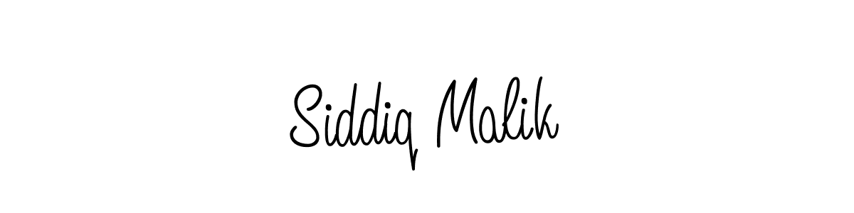 The best way (Angelique-Rose-font-FFP) to make a short signature is to pick only two or three words in your name. The name Siddiq Malik include a total of six letters. For converting this name. Siddiq Malik signature style 5 images and pictures png