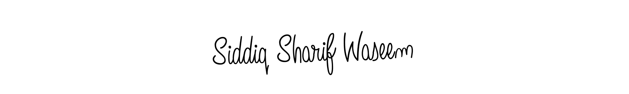 Also we have Siddiq Sharif Waseem name is the best signature style. Create professional handwritten signature collection using Angelique-Rose-font-FFP autograph style. Siddiq Sharif Waseem signature style 5 images and pictures png