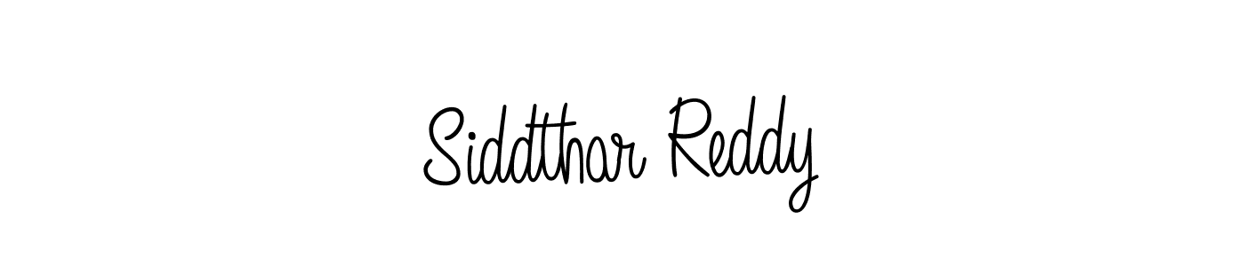 How to make Siddthar Reddy name signature. Use Angelique-Rose-font-FFP style for creating short signs online. This is the latest handwritten sign. Siddthar Reddy signature style 5 images and pictures png