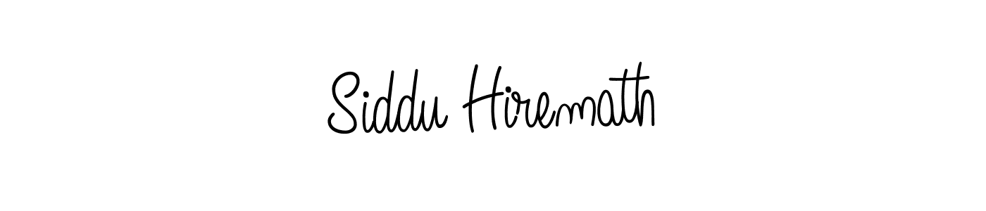 Make a beautiful signature design for name Siddu Hiremath. With this signature (Angelique-Rose-font-FFP) style, you can create a handwritten signature for free. Siddu Hiremath signature style 5 images and pictures png