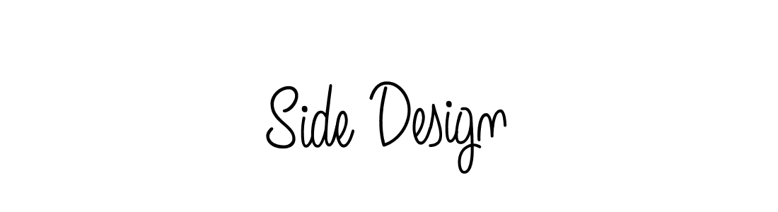 Side Design stylish signature style. Best Handwritten Sign (Angelique-Rose-font-FFP) for my name. Handwritten Signature Collection Ideas for my name Side Design. Side Design signature style 5 images and pictures png