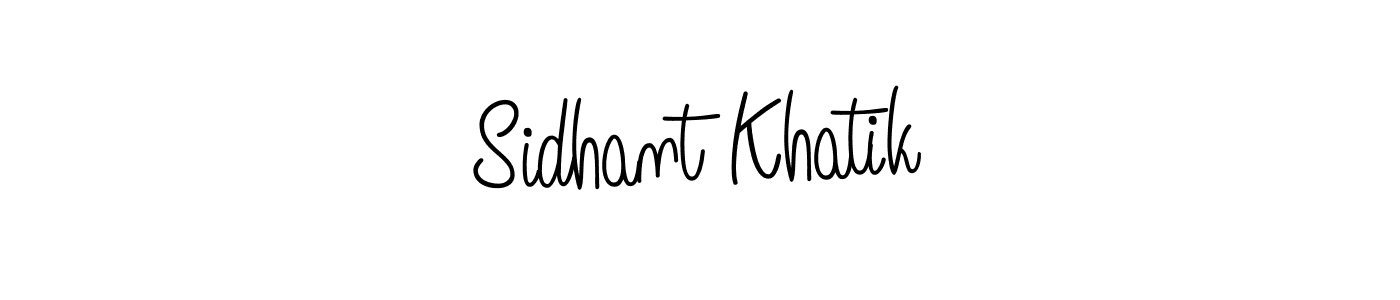 Sidhant Khatik stylish signature style. Best Handwritten Sign (Angelique-Rose-font-FFP) for my name. Handwritten Signature Collection Ideas for my name Sidhant Khatik. Sidhant Khatik signature style 5 images and pictures png