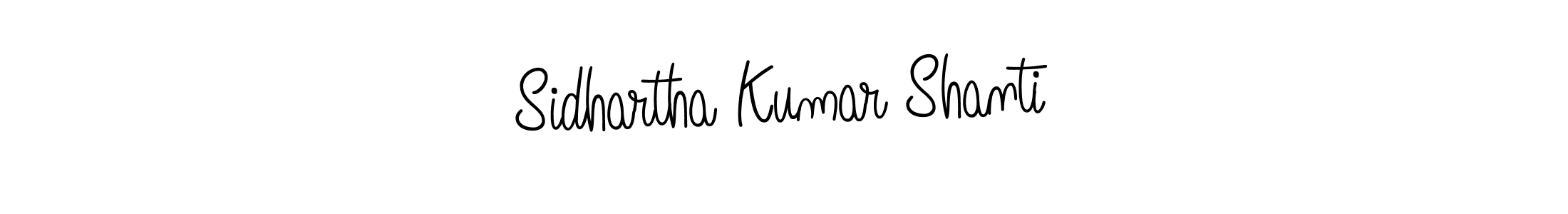 Make a beautiful signature design for name Sidhartha Kumar Shanti. With this signature (Angelique-Rose-font-FFP) style, you can create a handwritten signature for free. Sidhartha Kumar Shanti signature style 5 images and pictures png