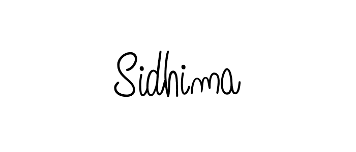 Design your own signature with our free online signature maker. With this signature software, you can create a handwritten (Angelique-Rose-font-FFP) signature for name Sidhima. Sidhima signature style 5 images and pictures png