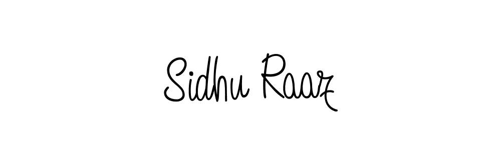 Design your own signature with our free online signature maker. With this signature software, you can create a handwritten (Angelique-Rose-font-FFP) signature for name Sidhu Raaz. Sidhu Raaz signature style 5 images and pictures png