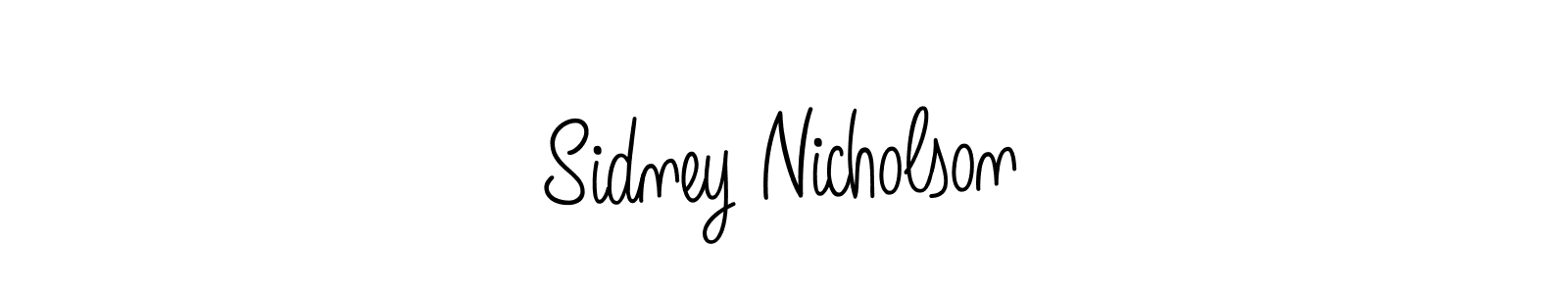 Use a signature maker to create a handwritten signature online. With this signature software, you can design (Angelique-Rose-font-FFP) your own signature for name Sidney Nicholson. Sidney Nicholson signature style 5 images and pictures png