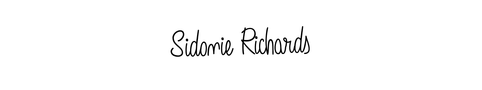 How to make Sidonie Richards name signature. Use Angelique-Rose-font-FFP style for creating short signs online. This is the latest handwritten sign. Sidonie Richards signature style 5 images and pictures png