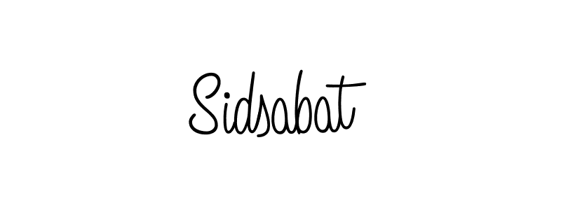 Use a signature maker to create a handwritten signature online. With this signature software, you can design (Angelique-Rose-font-FFP) your own signature for name Sidsabat. Sidsabat signature style 5 images and pictures png