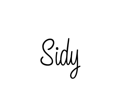 Sidy stylish signature style. Best Handwritten Sign (Angelique-Rose-font-FFP) for my name. Handwritten Signature Collection Ideas for my name Sidy. Sidy signature style 5 images and pictures png