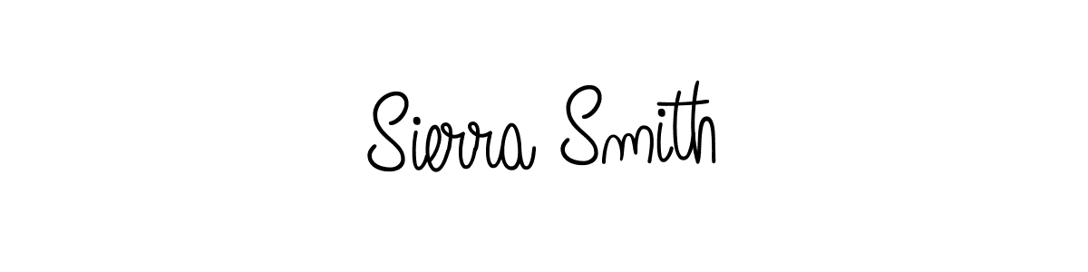 Make a beautiful signature design for name Sierra Smith. With this signature (Angelique-Rose-font-FFP) style, you can create a handwritten signature for free. Sierra Smith signature style 5 images and pictures png