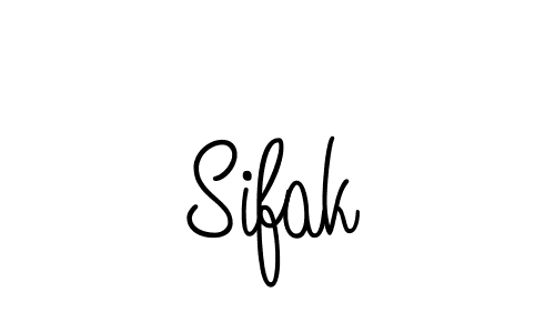 Use a signature maker to create a handwritten signature online. With this signature software, you can design (Angelique-Rose-font-FFP) your own signature for name Sifak. Sifak signature style 5 images and pictures png