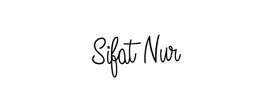 Sifat Nur stylish signature style. Best Handwritten Sign (Angelique-Rose-font-FFP) for my name. Handwritten Signature Collection Ideas for my name Sifat Nur. Sifat Nur signature style 5 images and pictures png