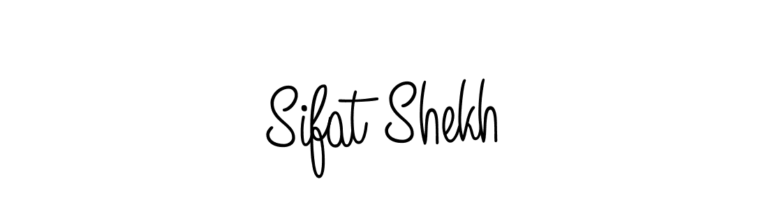 Make a beautiful signature design for name Sifat Shekh. With this signature (Angelique-Rose-font-FFP) style, you can create a handwritten signature for free. Sifat Shekh signature style 5 images and pictures png