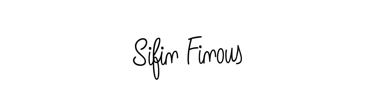 How to make Sifin Finous name signature. Use Angelique-Rose-font-FFP style for creating short signs online. This is the latest handwritten sign. Sifin Finous signature style 5 images and pictures png