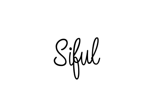 How to make Siful name signature. Use Angelique-Rose-font-FFP style for creating short signs online. This is the latest handwritten sign. Siful signature style 5 images and pictures png