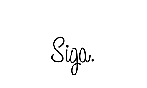 How to make Siga. name signature. Use Angelique-Rose-font-FFP style for creating short signs online. This is the latest handwritten sign. Siga. signature style 5 images and pictures png