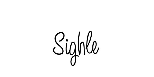 Create a beautiful signature design for name Sighle. With this signature (Angelique-Rose-font-FFP) fonts, you can make a handwritten signature for free. Sighle signature style 5 images and pictures png