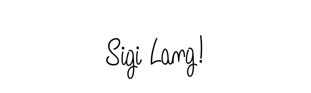 Create a beautiful signature design for name Sigi Lang!. With this signature (Angelique-Rose-font-FFP) fonts, you can make a handwritten signature for free. Sigi Lang! signature style 5 images and pictures png