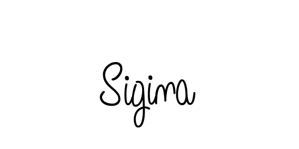 Design your own signature with our free online signature maker. With this signature software, you can create a handwritten (Angelique-Rose-font-FFP) signature for name Sigina. Sigina signature style 5 images and pictures png