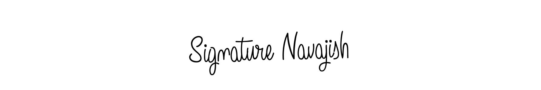 Also we have Signature Navajish name is the best signature style. Create professional handwritten signature collection using Angelique-Rose-font-FFP autograph style. Signature Navajish signature style 5 images and pictures png