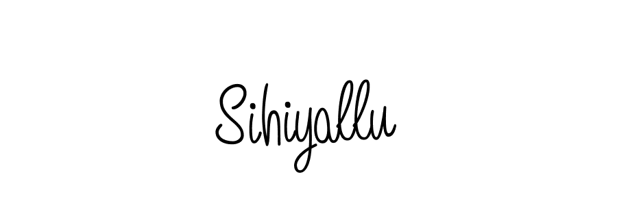 You should practise on your own different ways (Angelique-Rose-font-FFP) to write your name (Sihiyallu) in signature. don't let someone else do it for you. Sihiyallu signature style 5 images and pictures png