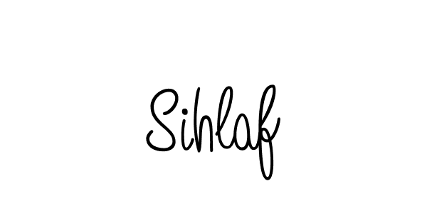 Make a beautiful signature design for name Sihlaf. With this signature (Angelique-Rose-font-FFP) style, you can create a handwritten signature for free. Sihlaf signature style 5 images and pictures png