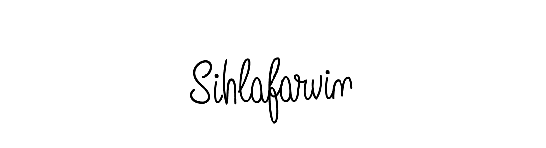 Make a beautiful signature design for name Sihlafarvin. With this signature (Angelique-Rose-font-FFP) style, you can create a handwritten signature for free. Sihlafarvin signature style 5 images and pictures png