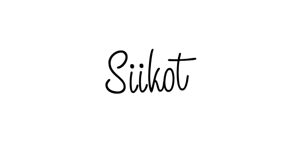 Make a beautiful signature design for name Siikot. With this signature (Angelique-Rose-font-FFP) style, you can create a handwritten signature for free. Siikot signature style 5 images and pictures png