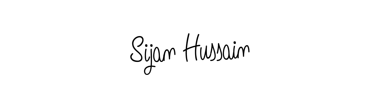 You should practise on your own different ways (Angelique-Rose-font-FFP) to write your name (Sijan Hussain) in signature. don't let someone else do it for you. Sijan Hussain signature style 5 images and pictures png