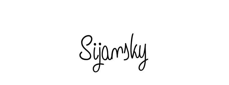 if you are searching for the best signature style for your name Sijansky. so please give up your signature search. here we have designed multiple signature styles  using Angelique-Rose-font-FFP. Sijansky signature style 5 images and pictures png