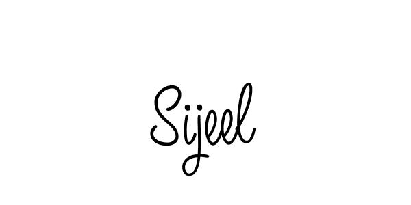 if you are searching for the best signature style for your name Sijeel. so please give up your signature search. here we have designed multiple signature styles  using Angelique-Rose-font-FFP. Sijeel signature style 5 images and pictures png