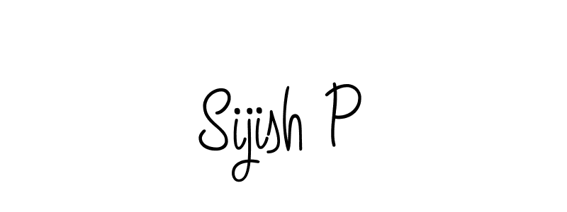 The best way (Angelique-Rose-font-FFP) to make a short signature is to pick only two or three words in your name. The name Sijish P include a total of six letters. For converting this name. Sijish P signature style 5 images and pictures png