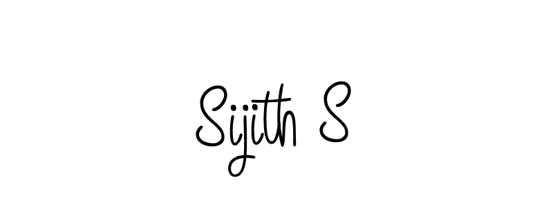 Design your own signature with our free online signature maker. With this signature software, you can create a handwritten (Angelique-Rose-font-FFP) signature for name Sijith S. Sijith S signature style 5 images and pictures png