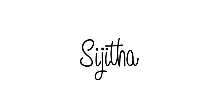 Design your own signature with our free online signature maker. With this signature software, you can create a handwritten (Angelique-Rose-font-FFP) signature for name Sijitha. Sijitha signature style 5 images and pictures png